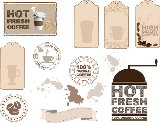 elementos de diseño de café
 - Vector, imagen