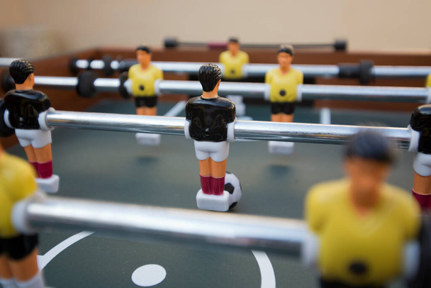 a table football to practice soccer indoors - Fotografie, Obrázek
