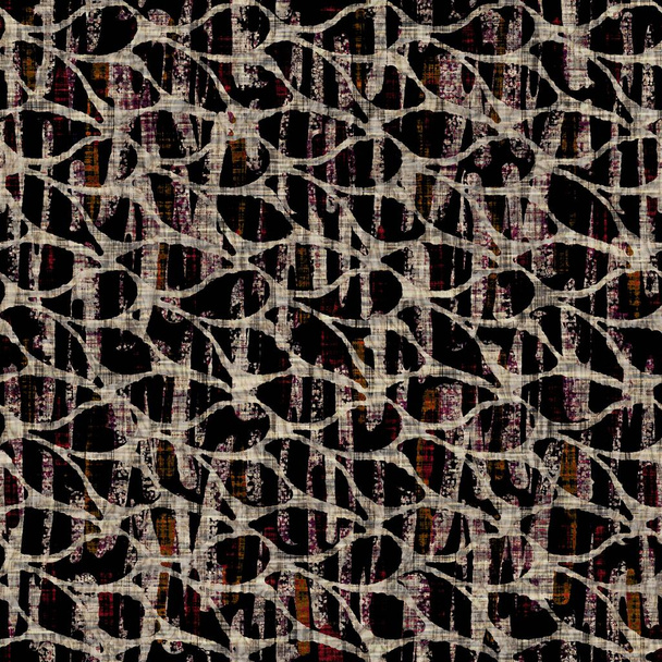 Naadloze moderne sepia camo print textuur achtergrond. Versleten gemêleerde gecamoufleerde huid patroon textiel. Grunge ruwe vervaging linnen over de hele print  - Foto, afbeelding