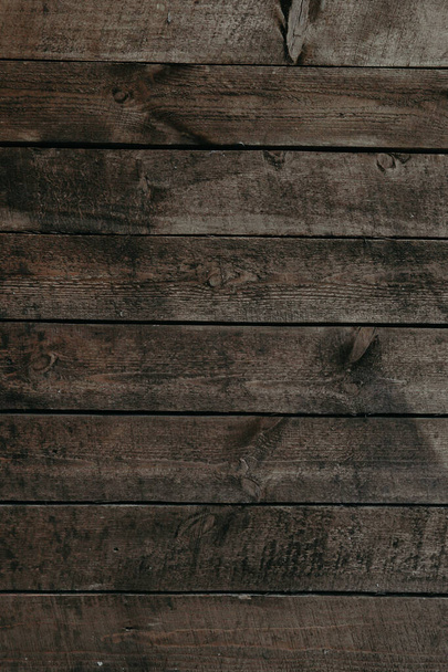 velhas tábuas de parede de madeira vintage como pano de fundo - Foto, Imagem
