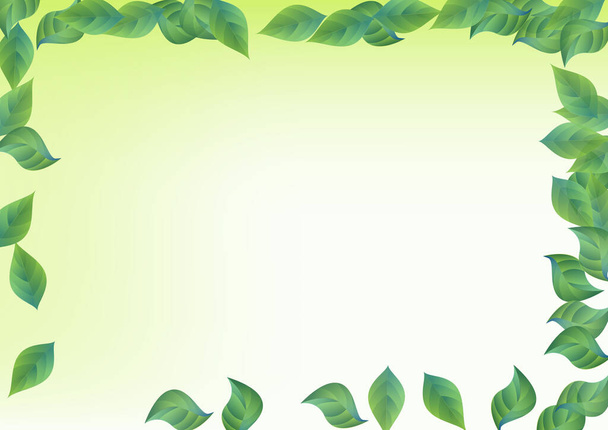 Lime Greenery Motion Vector Green Background  - Vektör, Görsel