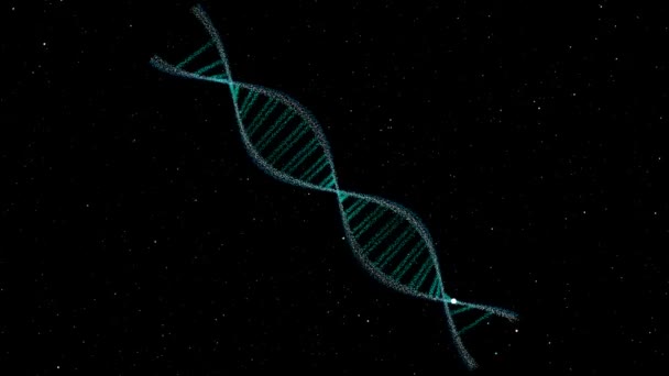DNA Shape mutation change body for more spirals and change back to normal in finally - Footage, Video