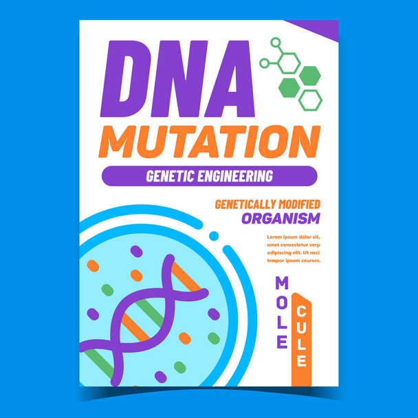 Mutación de ADN Vector de póster de promoción creativa - Vector, imagen