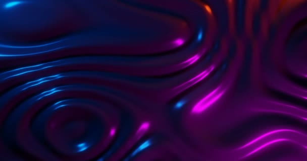 Moderna superficie di abbigliamento iridescente Texture liquida 3D Rendering Animation - Filmati, video