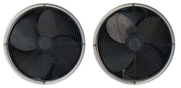 fan air cools electric heat, winds, cooler, cold propellants blowing ventilator temperature. clipping path - Photo, Image