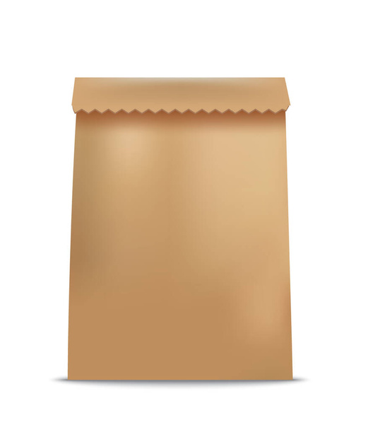 Paper bag template. vector illustration - Vector, Image