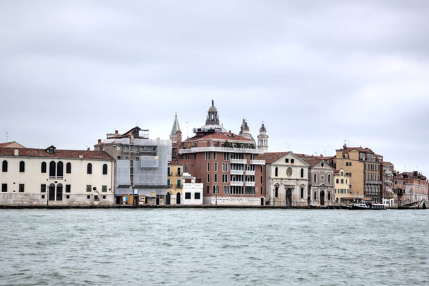 Venice view cityline sea buildings Italy - 写真・画像