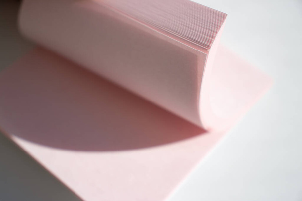 Pink paper sheets for notes - Fotó, kép
