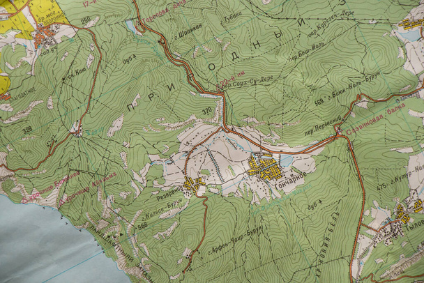 геологічна карта для тренувань як фон крупним планом
 - Фото, зображення