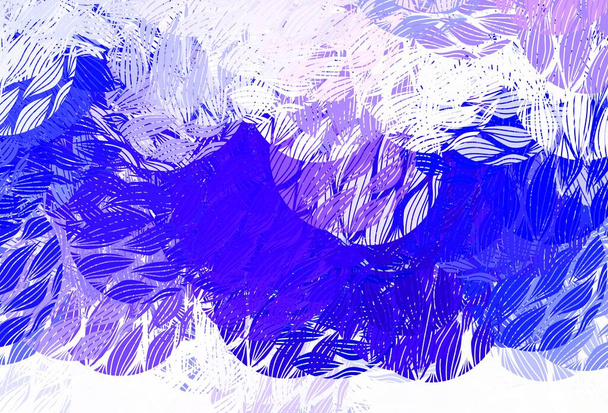 Hellrosa, blauer Vektorhintergrund mit abstrakten Formen. Bunte chaotische Formen mit Gefälle im modernen Stil. Einfaches Design für Ihre Website. - Vektor, Bild