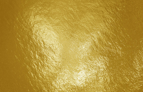 Złote tło foliowe z podkreśleniami i nierówną powierzchnią - Zdjęcie, obraz
