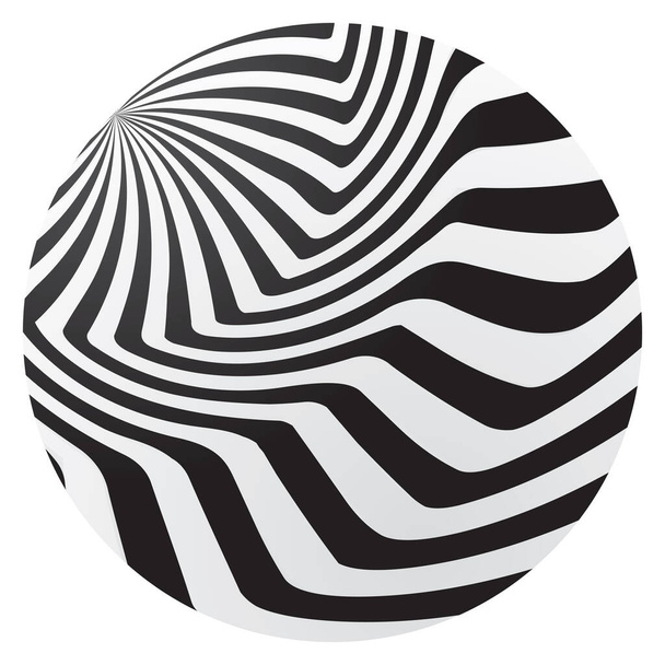 Abstrakte Spiralfarbe Hintergrund mit Streifen. Vektorillustration - Vektor, Bild