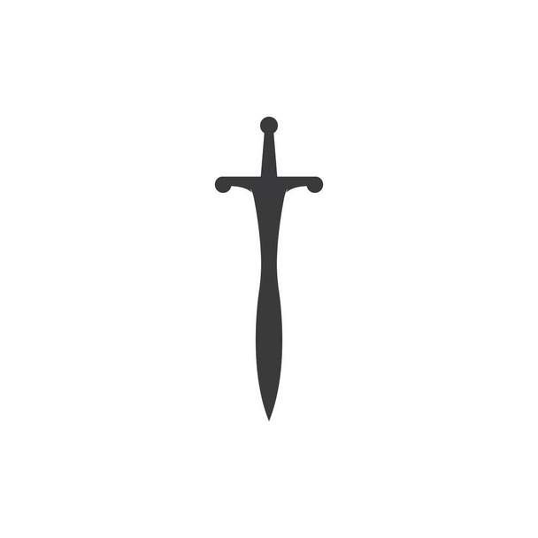 Шаблон логотипа Shield Sword Guardian - Вектор,изображение