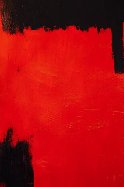 красные черные окрашенные винтажные стены структуры в качестве фона - Фото, изображение