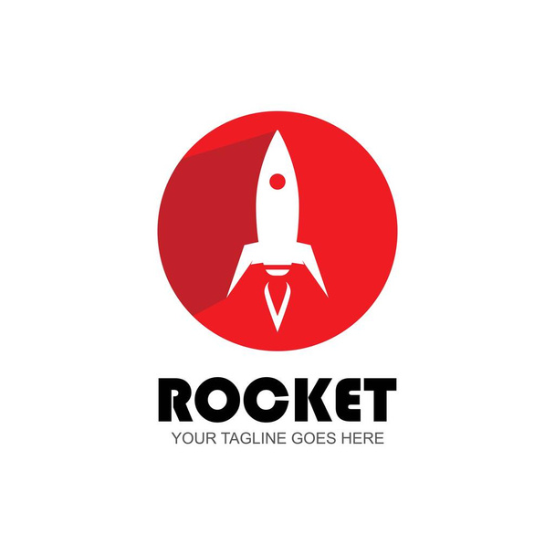 Шаблон піктограми логотипу ракети векторний
 - Вектор, зображення