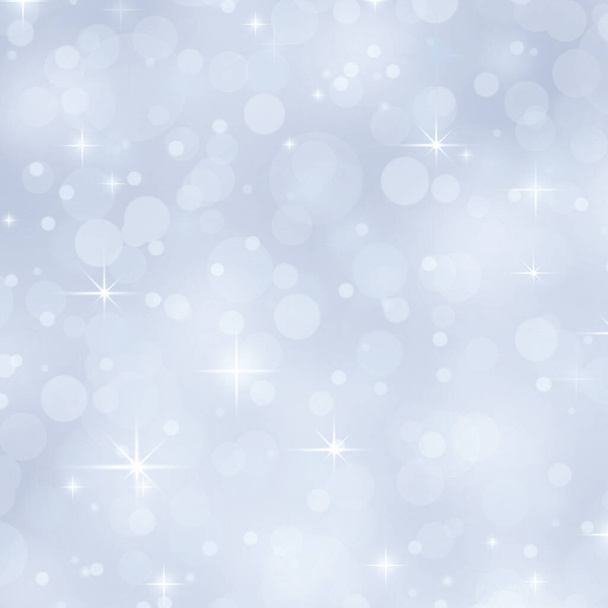 silver abstract snow falling winter christmas holiday background - Photo, Image
