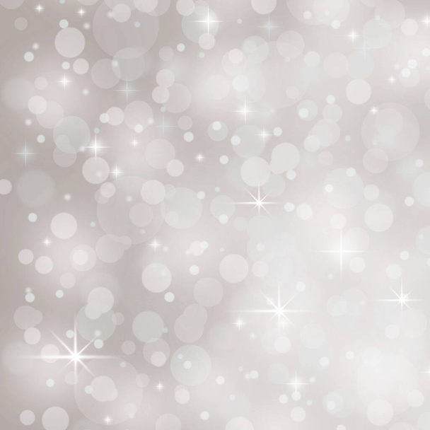 silver abstract snow falling winter christmas holiday background - Foto, Imagem