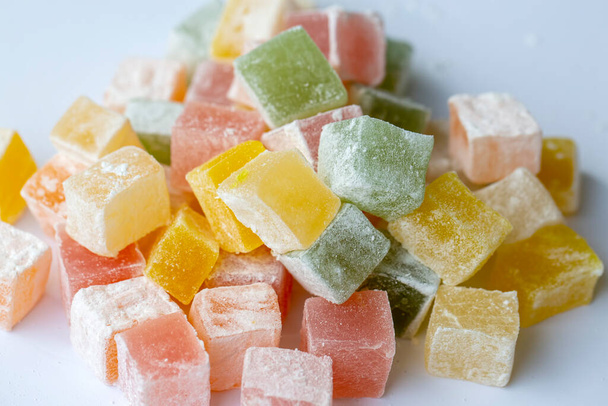 heap of turkish delight, selective focus - Photo, Image
