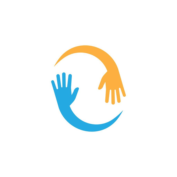 Wzór logo pielęgnacji dłoni - Wektor, obraz