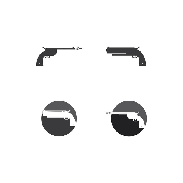 εικονίδιο κυνηγετικό όπλο ή λογότυπο απομονωμένη εικόνα διάνυσμα σύμβολο σημάδι - Διάνυσμα, εικόνα