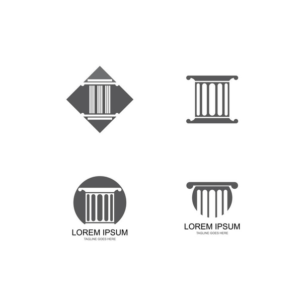 kolom Logo vector illustratie sjabloon - Vector, afbeelding