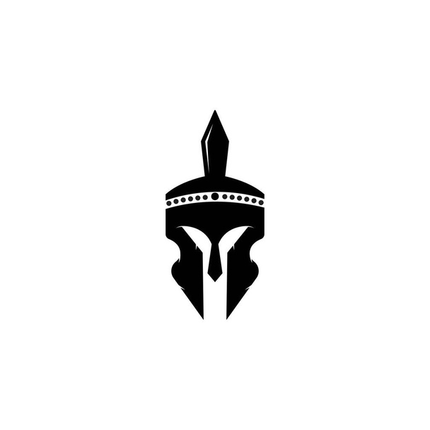 modelo de ícone de vetor de logotipo espartano - Vetor, Imagem
