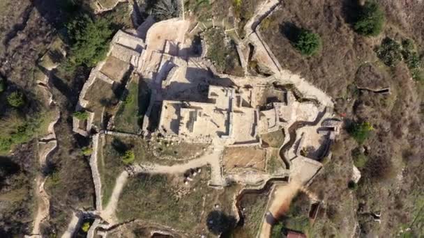 Castel National Park with Winding okopów, Widok z powietrza Symbol walki o przebicie się do Jerozolimy podczas wojny o niepodległość - Materiał filmowy, wideo