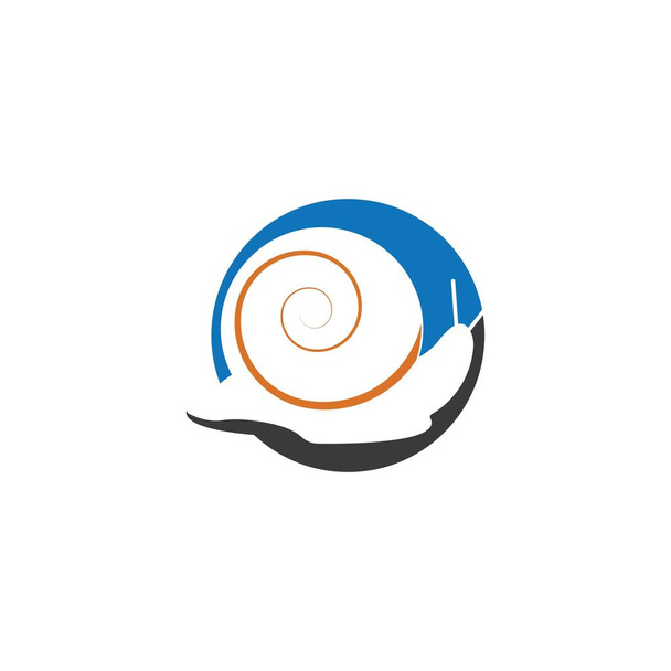 равликовий логотип шаблон Векторна ілюстрація дизайну
 - Вектор, зображення