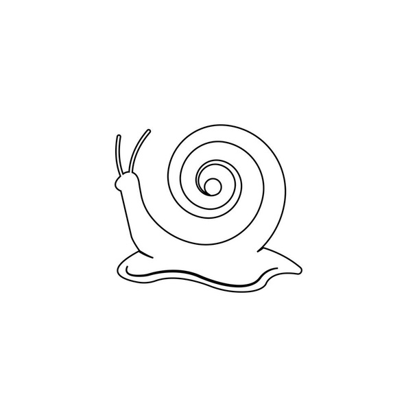 Csiga logó sablon vektor - Vektor, kép