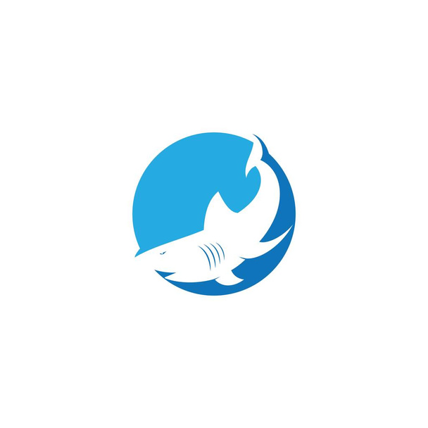 Shark Logo vektor Sablon illusztráció tervezés - Vektor, kép
