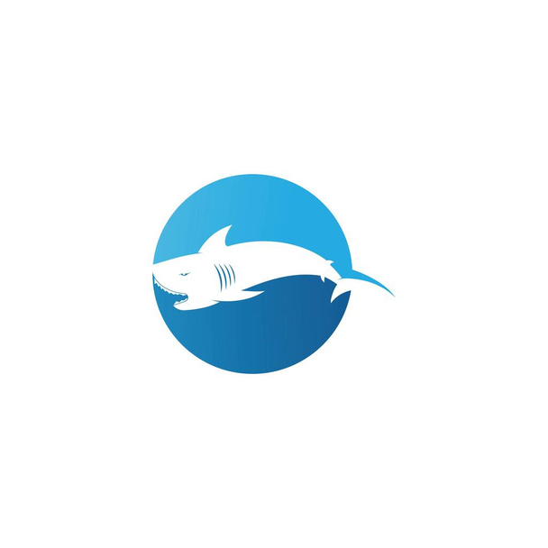 Projekt ilustracji wektora logo rekina - Wektor, obraz