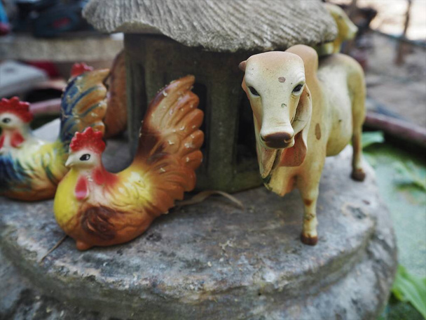 Statue d'animaux dans le jardin - Photo, image