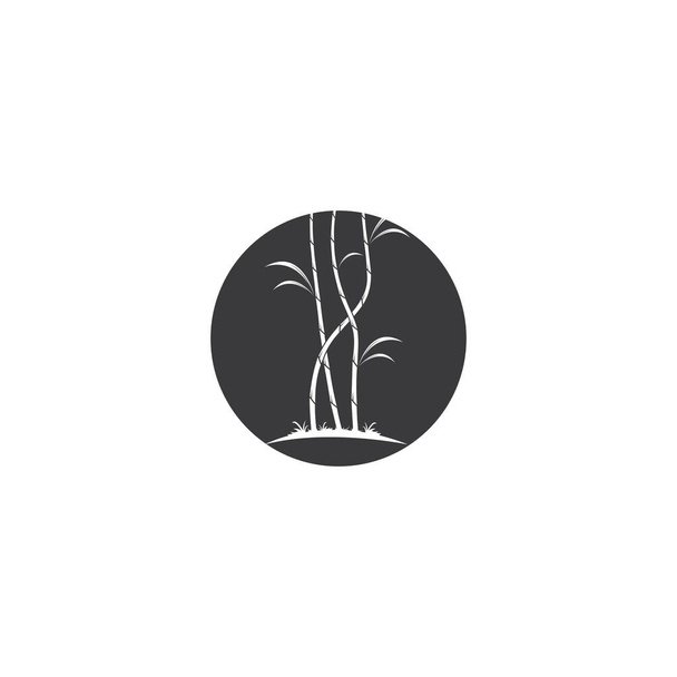 Caña de azúcar planta logo vector ilustración diseño - Vector, imagen