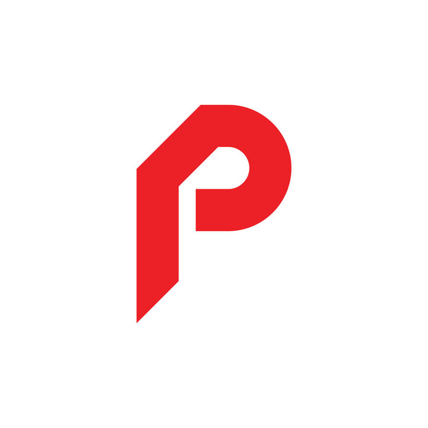P letter logo ontwerp vector - Vector, afbeelding