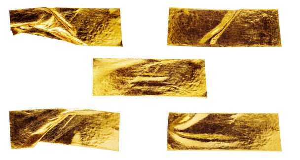 золота фольга клейка стрічка ізольована на білому фоні
 - Фото, зображення