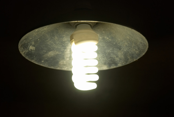 stínidlo s jasně úsporná zářivka - Fotografie, Obrázek