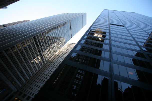 Classical New York - reflections in skyscrapers - Fotoğraf, Görsel