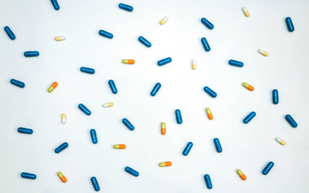 Pills and vitamins. Maintaining immunity and disease prevention - Photo, Image