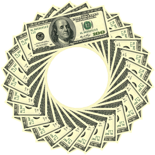 circulaire sieraad 100 dollar - Foto, afbeelding