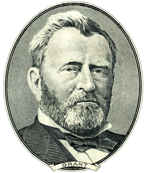 Ulysses s. grant portresi kesme - Fotoğraf, Görsel