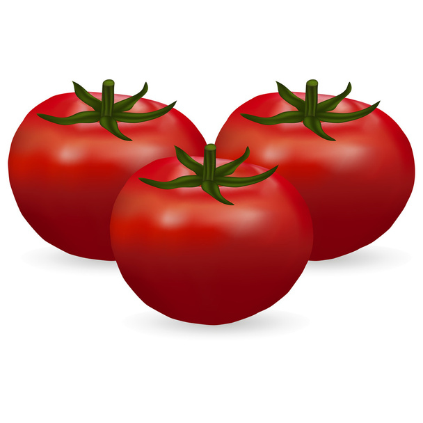 trzy pomidor - Wektor, obraz