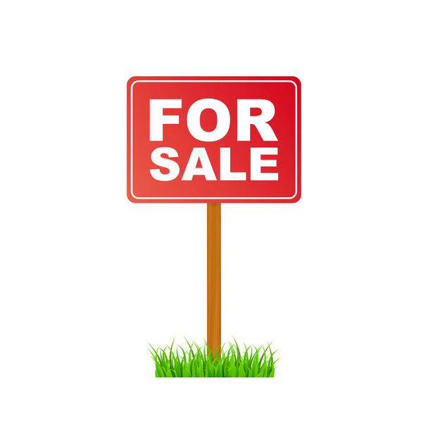Sale tag. Home for sale sign for marketing design. Vector stock illustration. - Vector, Image