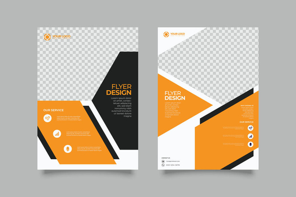 folleto folleto folleto folleto cubierta diseño diseño espacio para fondo de foto, plantilla de ilustración vectorial en tamaño A4 - Vector, imagen