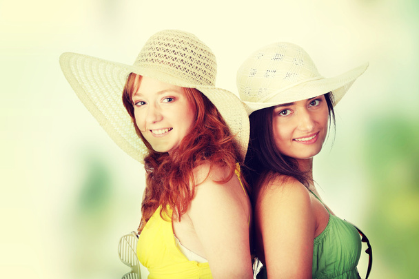 Girlfriends in hats - Photo, Image