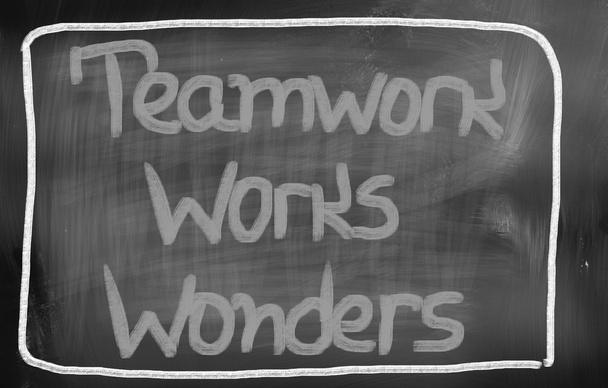Teamwork Works Wonders Concept - Photo, Image