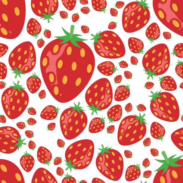 strawberry seamless pattern - Vector, Image