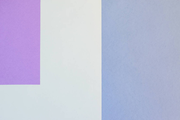 Tricolor paper background. Three shades of blue color for any your purposes.  - Foto, afbeelding