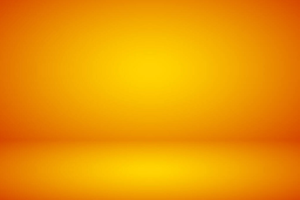 Üres narancssárga stúdió elvont háttér reflektorfényhatás. Termékbemutató háttér. - Vektor, kép