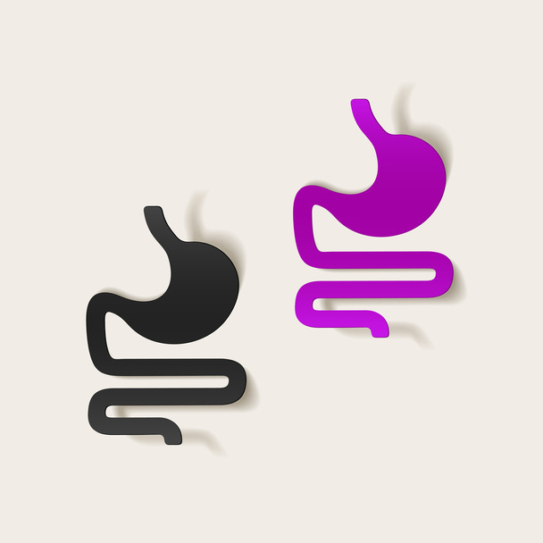 realistic design element: stomach, medical - Vector, Image