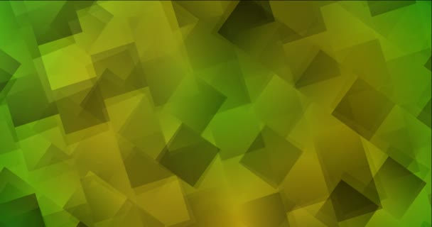 4K петля зеленый, желтое видео с линиями, прямоугольниками. - Кадры, видео